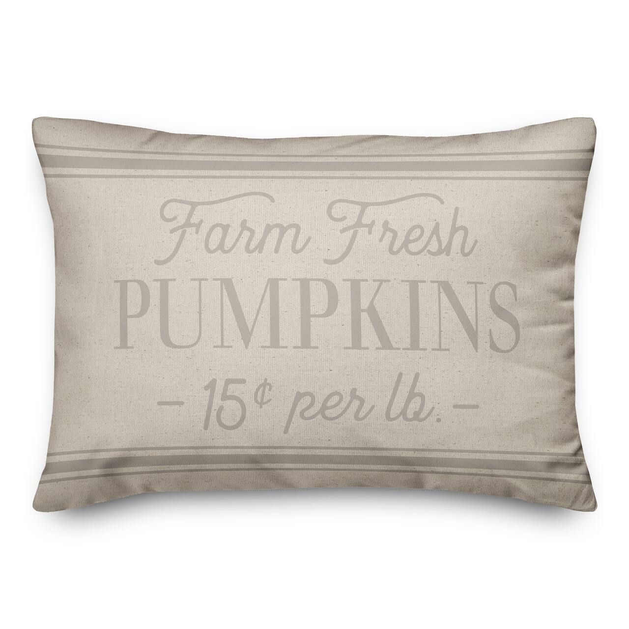 Off-White Farm Fresh Pumpkins Throw Pillow